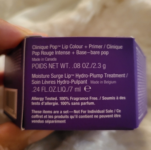 Clinique Lip Luxury Set with Clinique Pop Lip Colour in Bare Pop & Lip Treatment - Picture 3 of 6